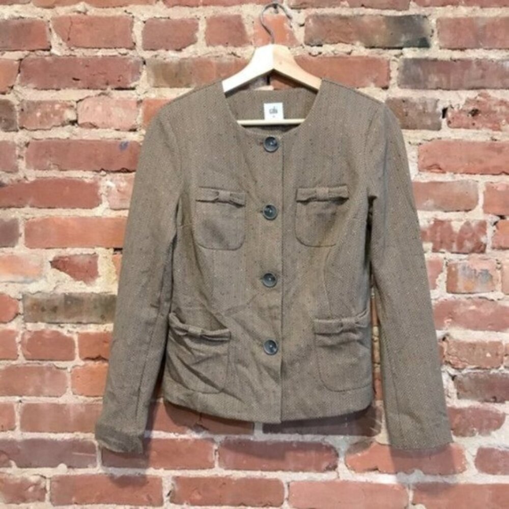 Cabi Penny Blazer Herringbone Tweed Style 3170 XS